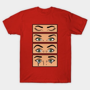 Comic Girl Eyes T-Shirt